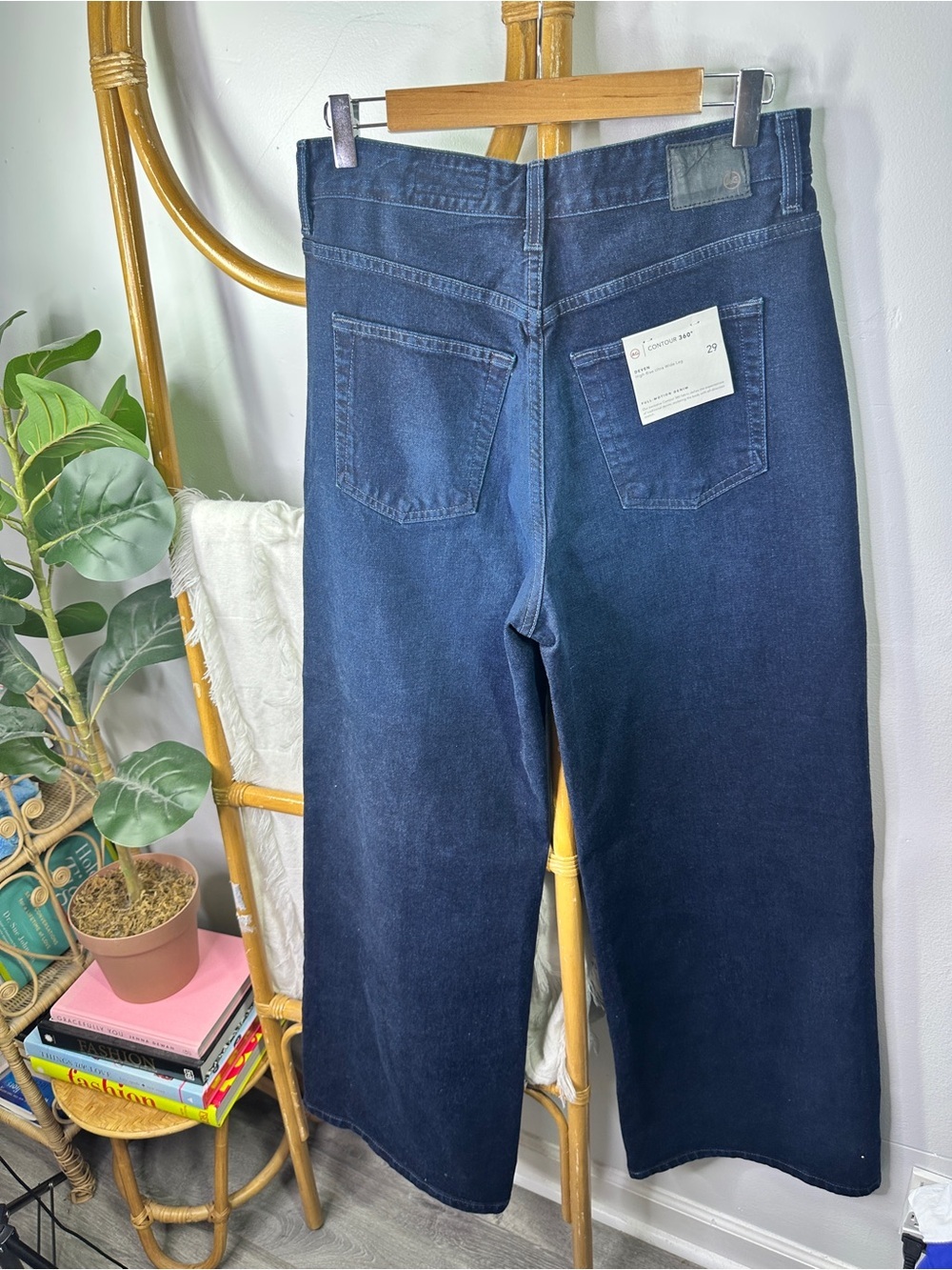 NWT AG Deven High Rise Ultra Wide Leg Jeans Dark Wash sz 29 - Picture 10 of 11